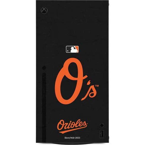MLB Baltimore Orioles - Solid Distressed XBox Series X Digital Edition Console Skin