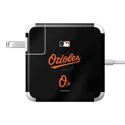 MLB Baltimore Orioles Alternate/Away Jersey 85W Power Adapter (15 and 17 inch MacBook Pro Charger) Skin
