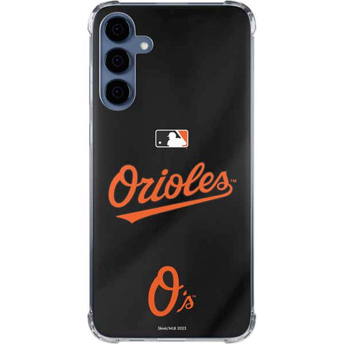MLB Baltimore Orioles Alternate/Away Jersey Galaxy A35 5G Clear Case
