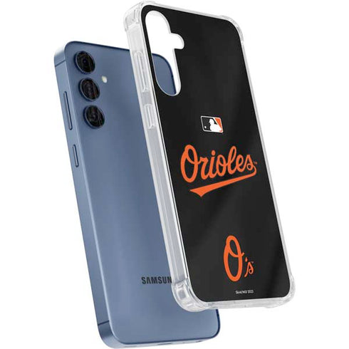 MLB Baltimore Orioles Alternate/Away Jersey Galaxy A35 5G Clear Case
