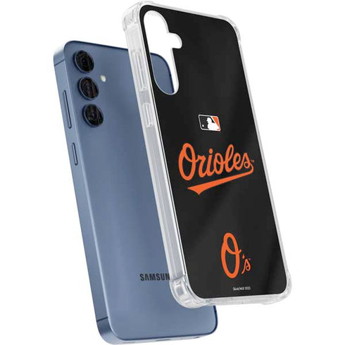 MLB Baltimore Orioles Alternate/Away Jersey Galaxy A55 5G Clear Case