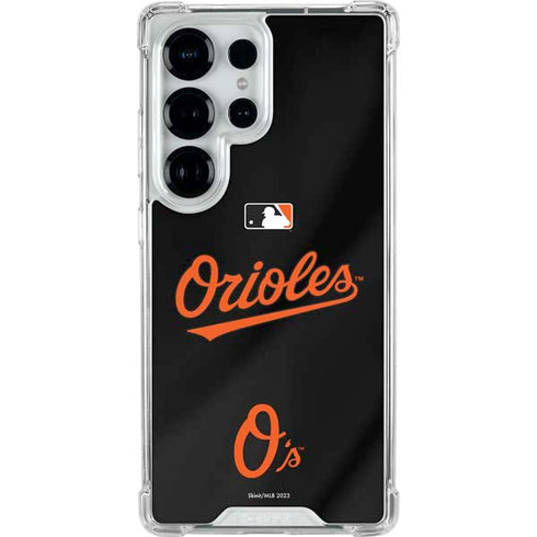 MLB Baltimore Orioles Alternate/Away Jersey Galaxy S25 Ultra Clear Case