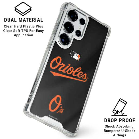 MLB Baltimore Orioles Alternate/Away Jersey Galaxy S26 Ultra Clear Case