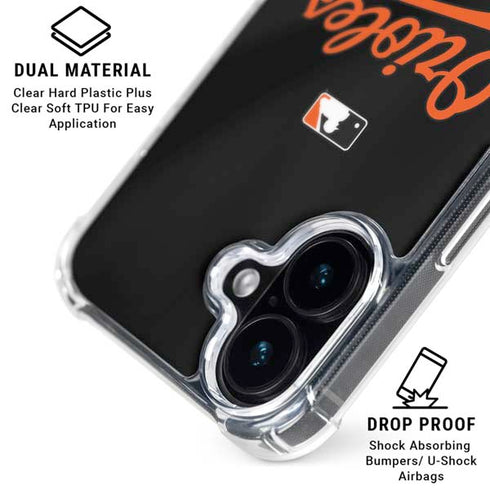 MLB Baltimore Orioles Alternate/Away Jersey iPhone 16 Plus Clear Case
