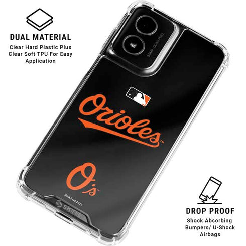 MLB Baltimore Orioles Alternate/Away Jersey Moto G Power 5G (2024) Clear Case