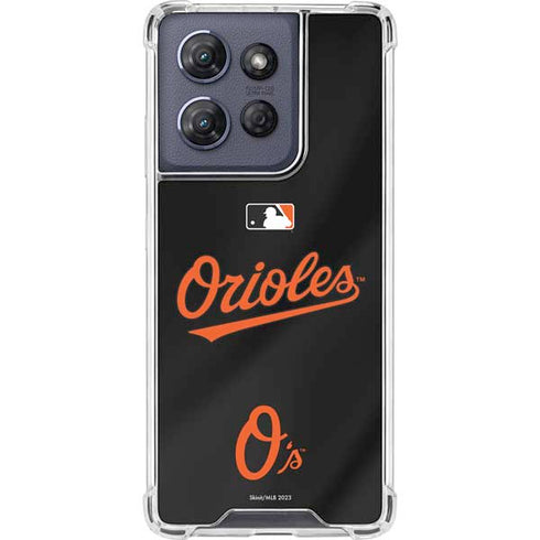 MLB Baltimore Orioles Alternate/Away Jersey Moto G Power 5G (2025) Clear Case