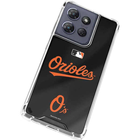 MLB Baltimore Orioles Alternate/Away Jersey Moto G Power 5G (2025) Clear Case