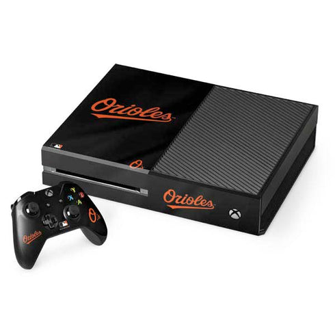 MLB Baltimore Orioles Alternate/Away Jersey Xbox One Console and Controller Bundle Skin