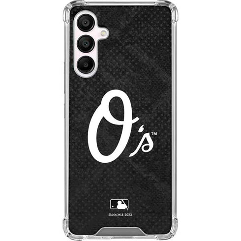 MLB Baltimore Orioles Dark Wash Galaxy A16 5G Clear Case