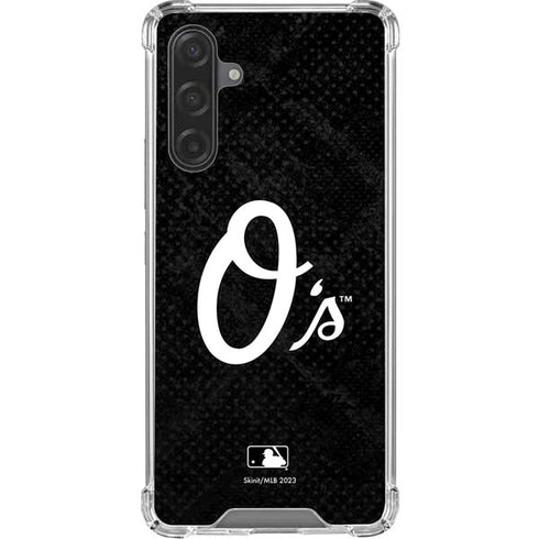 MLB Baltimore Orioles Dark Wash Galaxy A17 Clear Case