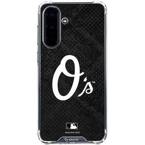 MLB Baltimore Orioles Dark Wash Galaxy A36 5G Clear Case