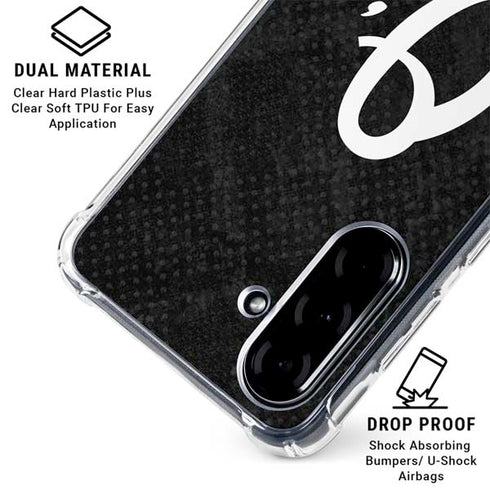 MLB Baltimore Orioles Dark Wash Galaxy A36 5G Clear Case