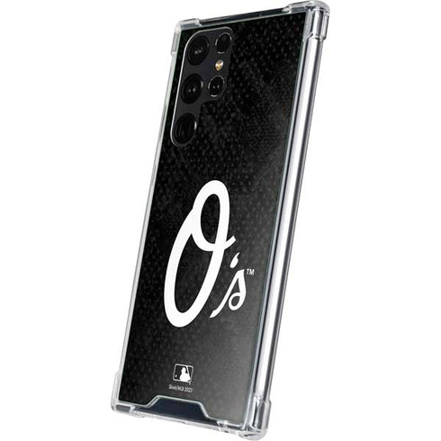 MLB Baltimore Orioles Dark Wash Galaxy S23 Ultra Clear Case