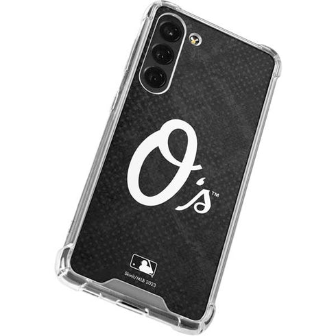 MLB Baltimore Orioles Dark Wash Galaxy S24 FE Clear Case