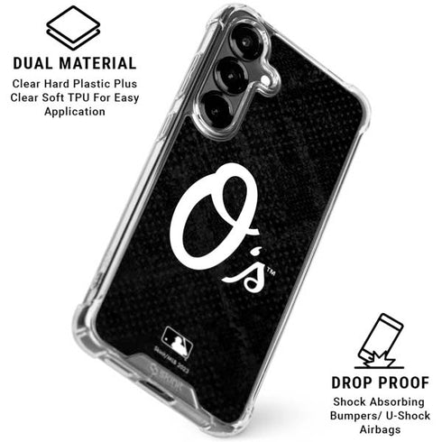 MLB Baltimore Orioles Dark Wash Galaxy S26 Plus Clear Case