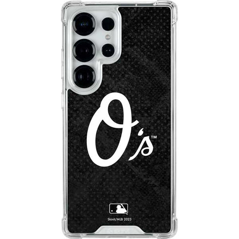 MLB Baltimore Orioles Dark Wash Galaxy S26 Ultra Clear Case