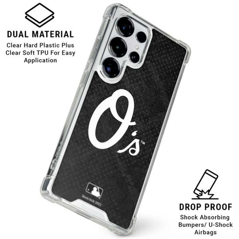 MLB Baltimore Orioles Dark Wash Galaxy S26 Ultra Clear Case