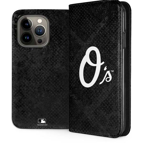 MLB Baltimore Orioles Dark Wash iPhone 13 Pro Folio Case