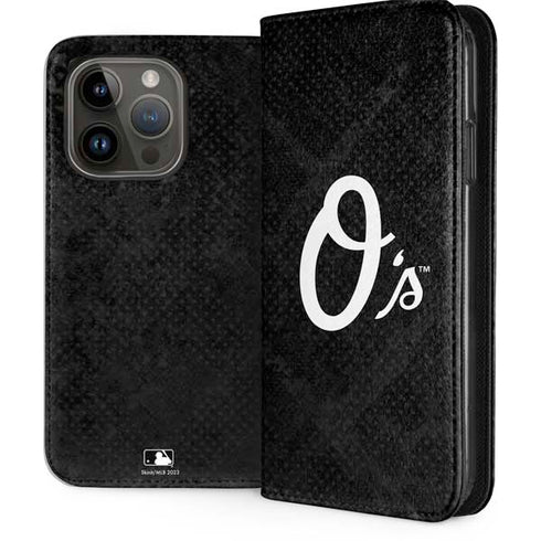 MLB Baltimore Orioles Dark Wash iPhone 15 Pro Folio Case