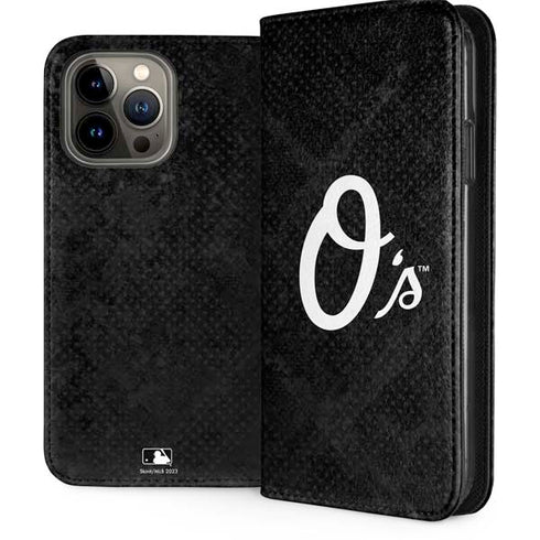 MLB Baltimore Orioles Dark Wash iPhone 15 Pro Max Folio Case