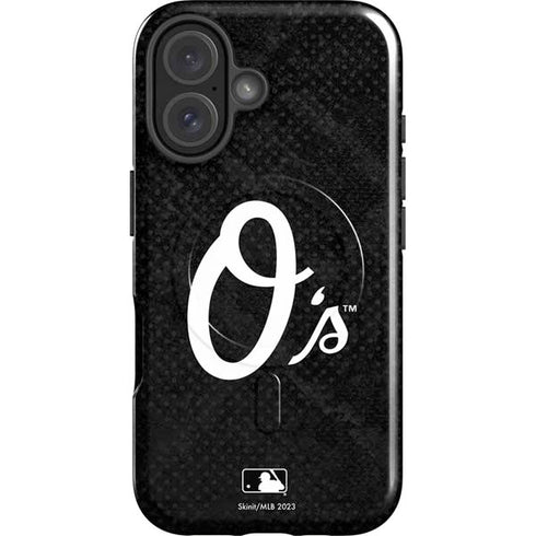 MLB Baltimore Orioles Dark Wash iPhone 16 Magsafe Impact Case