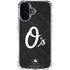 MLB Baltimore Orioles Dark Wash iPhone 16 Plus Clear Case