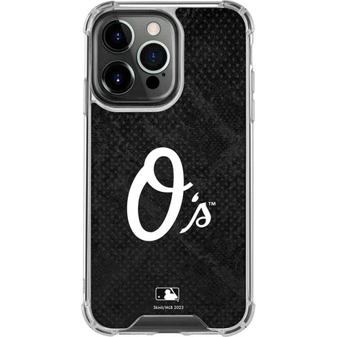 MLB Baltimore Orioles Dark Wash iPhone 16 Pro Clear Case