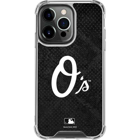 MLB Baltimore Orioles Dark Wash iPhone 16 Pro Max Clear Case