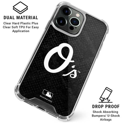 MLB Baltimore Orioles Dark Wash iPhone 16 Pro Max Clear Case