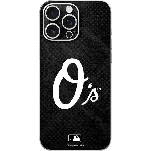 MLB Baltimore Orioles Dark Wash iPhone 16 Pro Max Skin