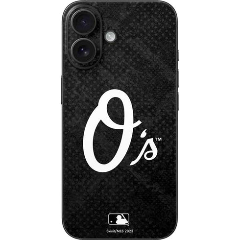 MLB Baltimore Orioles Dark Wash iPhone 16 Skin