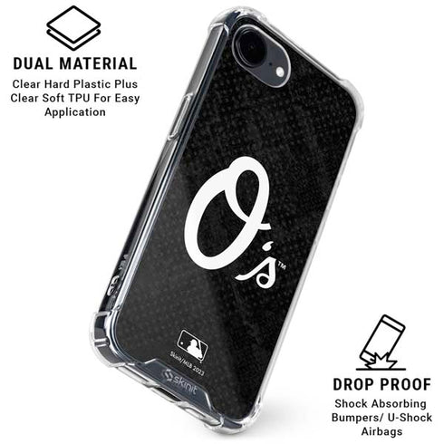 MLB Baltimore Orioles Dark Wash iPhone 16e Clear Case