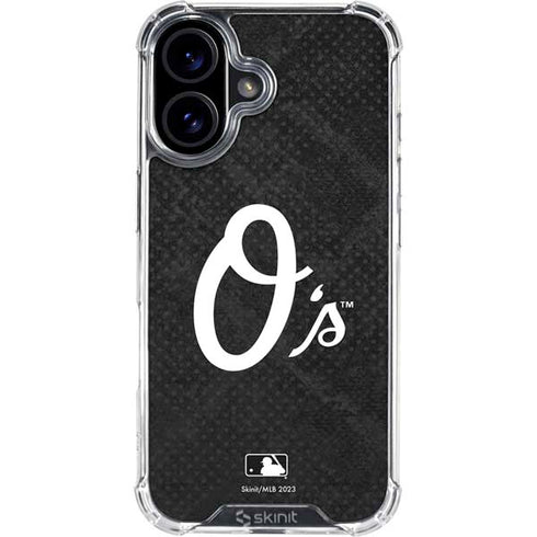 MLB Baltimore Orioles Dark Wash iPhone 17 Clear Case