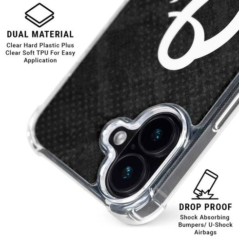 MLB Baltimore Orioles Dark Wash iPhone 17 Clear Case