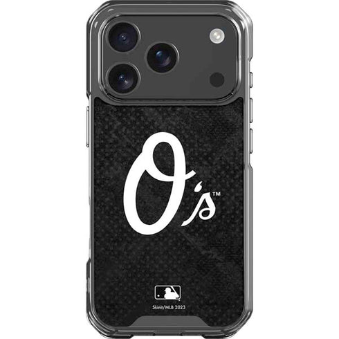 MLB Baltimore Orioles Dark Wash iPhone 18 Pro Clear Case