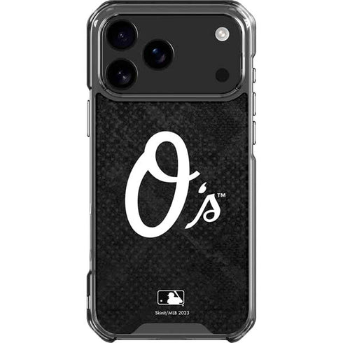 MLB Baltimore Orioles Dark Wash iPhone 18 Pro Max Clear Case