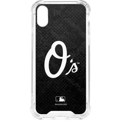 MLB Baltimore Orioles Dark Wash iPhone XS Clear Case
