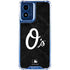 MLB Baltimore Orioles Dark Wash Moto G 5G (2024) Clear Case