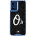 MLB Baltimore Orioles Dark Wash Moto G Play 4G (2024) Clear Case