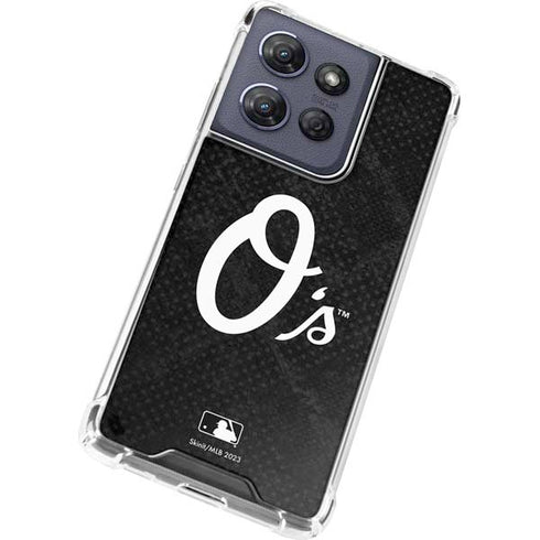MLB Baltimore Orioles Dark Wash Moto G Stylus 5G (2025) Clear Case