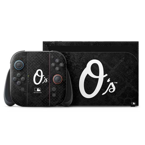 MLB Baltimore Orioles Dark Wash Nintendo Switch 2 (2025) with Joy-Con Skin