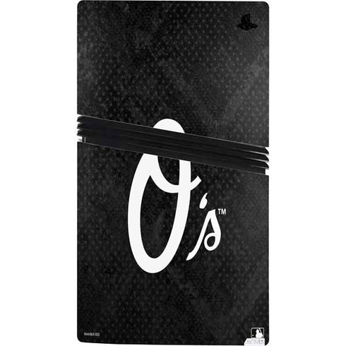 MLB Baltimore Orioles Dark Wash PS5 Pro Console Skin