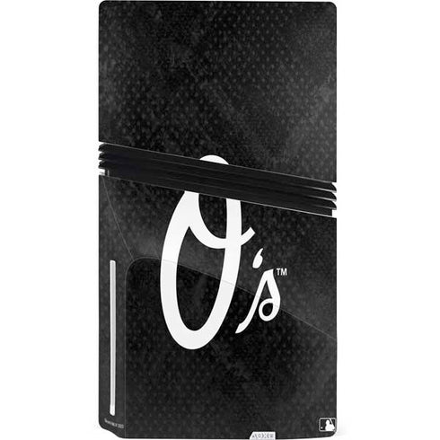 MLB Baltimore Orioles Dark Wash PS5 Pro Disk Bundle Skin
