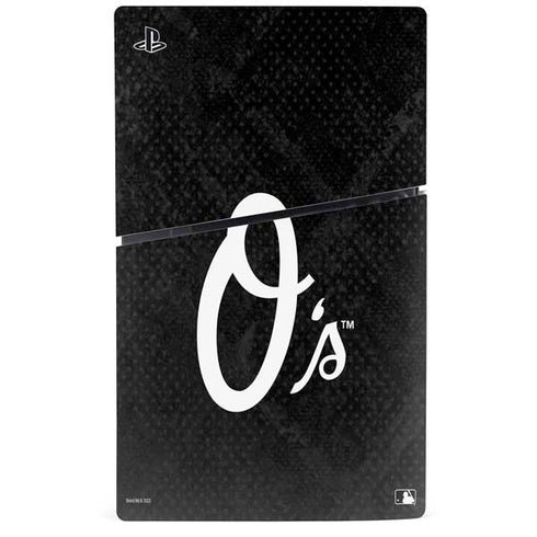 MLB Baltimore Orioles Dark Wash PS5 Slim Digital Edition Console Skin