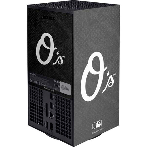 MLB Baltimore Orioles Dark Wash XBox Series X Digital Edition Console Skin