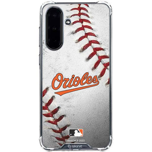 MLB Baltimore Orioles Game Ball Galaxy A36 5G Clear Case