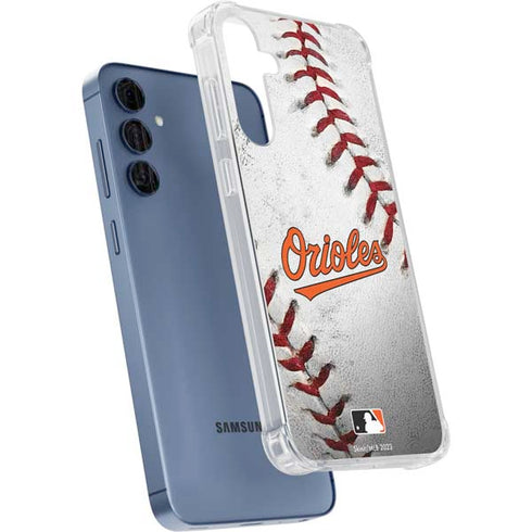 MLB Baltimore Orioles Game Ball Galaxy A55 5G Clear Case