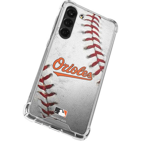MLB Baltimore Orioles Game Ball Galaxy S24 FE Clear Case