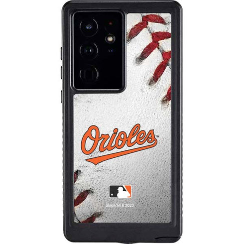 MLB Baltimore Orioles Game Ball Galaxy S24 Ultra Waterproof Case