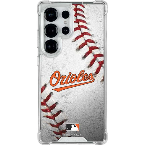 MLB Baltimore Orioles Game Ball Galaxy S25 Ultra Clear Case